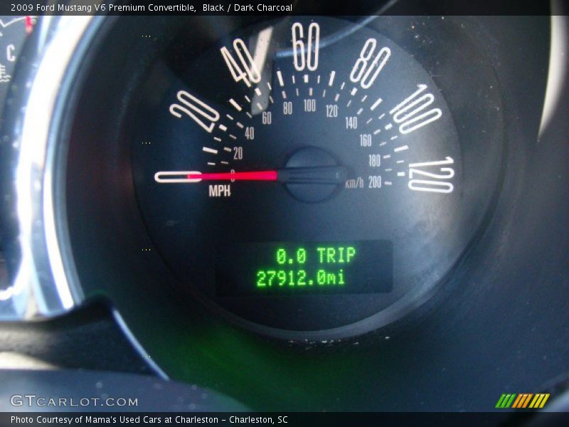Black / Dark Charcoal 2009 Ford Mustang V6 Premium Convertible
