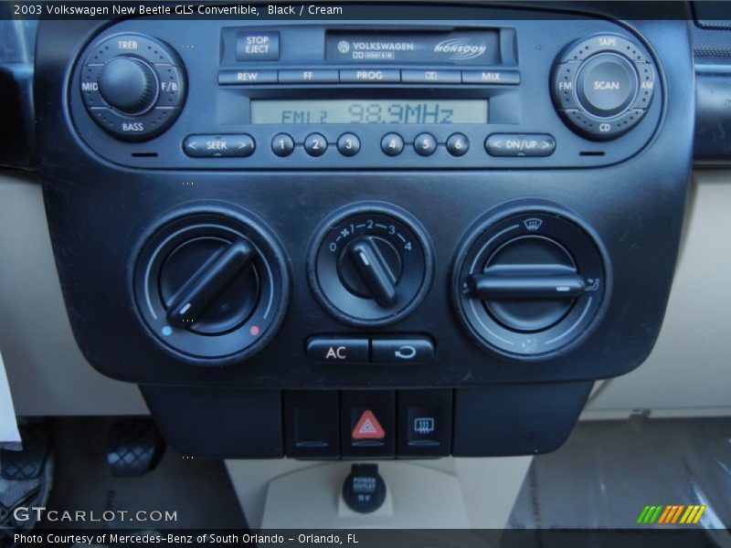 Black / Cream 2003 Volkswagen New Beetle GLS Convertible