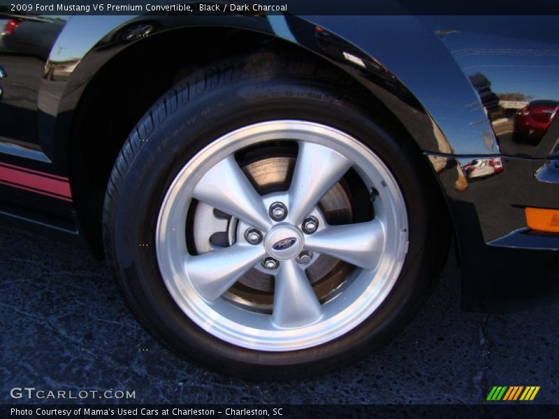 Black / Dark Charcoal 2009 Ford Mustang V6 Premium Convertible