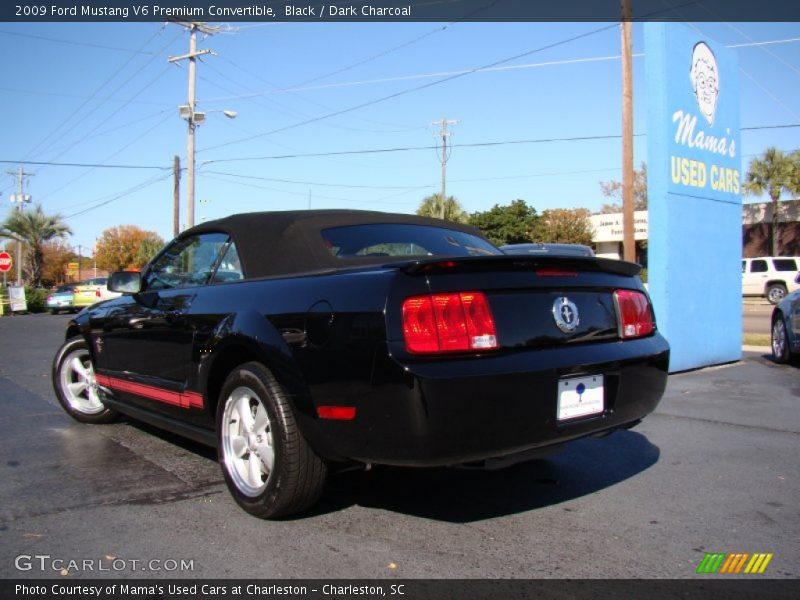 Black / Dark Charcoal 2009 Ford Mustang V6 Premium Convertible