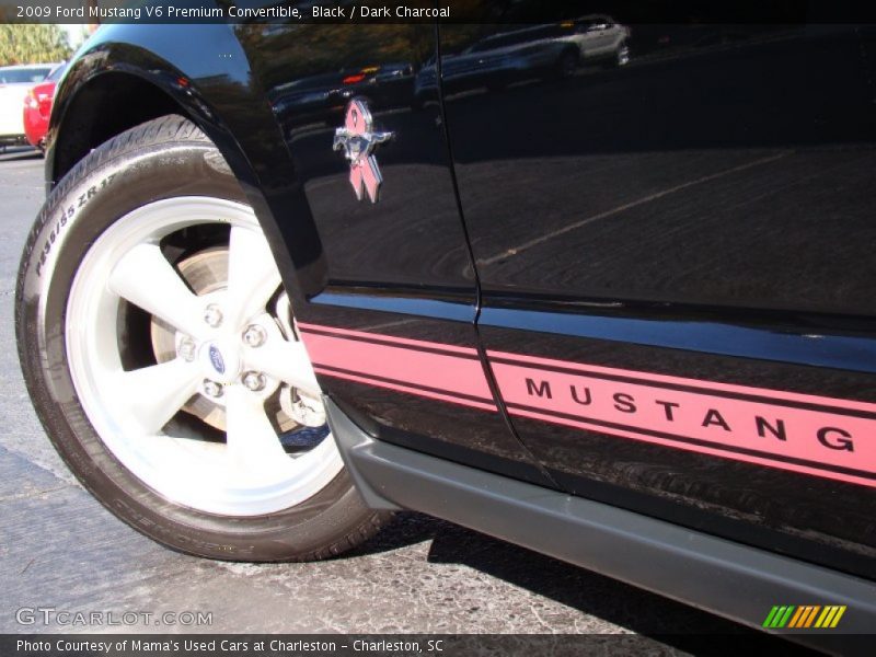 Black / Dark Charcoal 2009 Ford Mustang V6 Premium Convertible