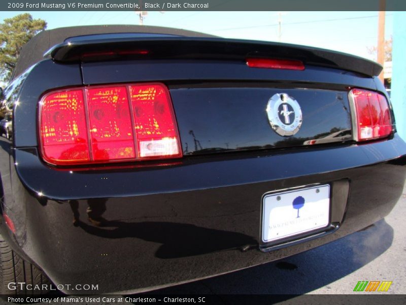 Black / Dark Charcoal 2009 Ford Mustang V6 Premium Convertible