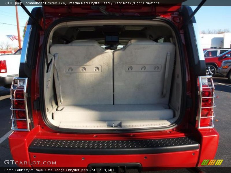 Inferno Red Crystal Pearl / Dark Khaki/Light Graystone 2010 Jeep Commander Limited 4x4
