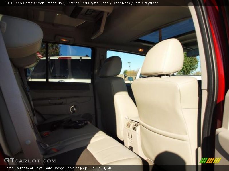 Inferno Red Crystal Pearl / Dark Khaki/Light Graystone 2010 Jeep Commander Limited 4x4