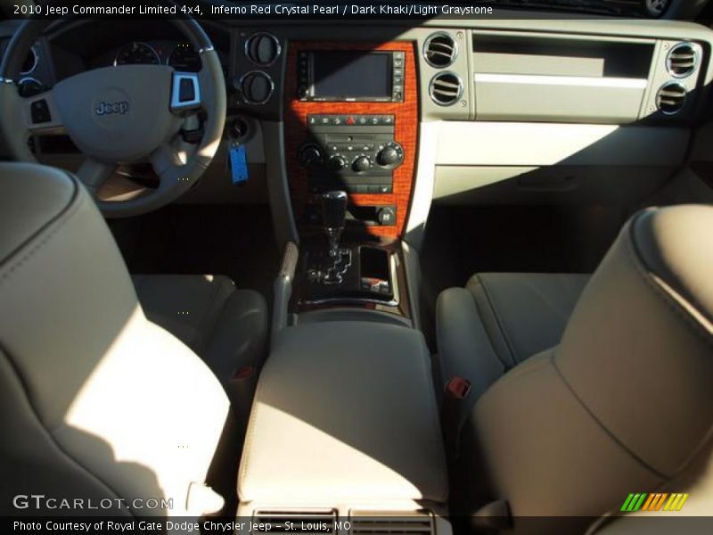 Inferno Red Crystal Pearl / Dark Khaki/Light Graystone 2010 Jeep Commander Limited 4x4