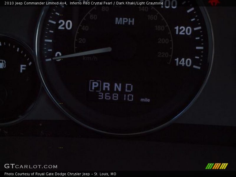 Inferno Red Crystal Pearl / Dark Khaki/Light Graystone 2010 Jeep Commander Limited 4x4