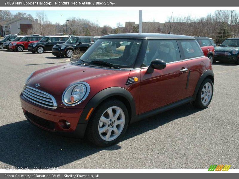 Nightfire Red Metallic / Black/Grey 2009 Mini Cooper Hardtop