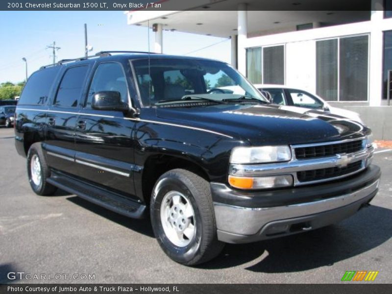 Onyx Black / Tan 2001 Chevrolet Suburban 1500 LT
