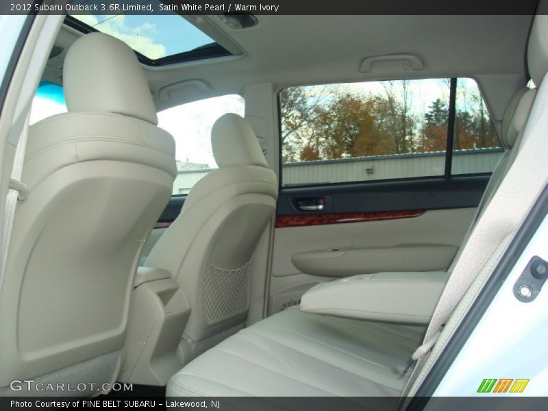 Satin White Pearl / Warm Ivory 2012 Subaru Outback 3.6R Limited