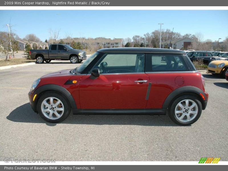 Nightfire Red Metallic / Black/Grey 2009 Mini Cooper Hardtop