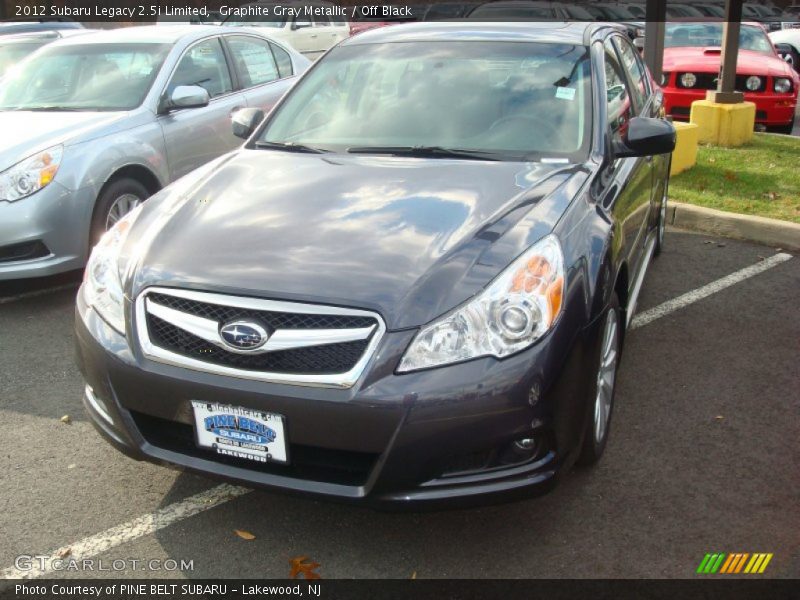 Graphite Gray Metallic / Off Black 2012 Subaru Legacy 2.5i Limited