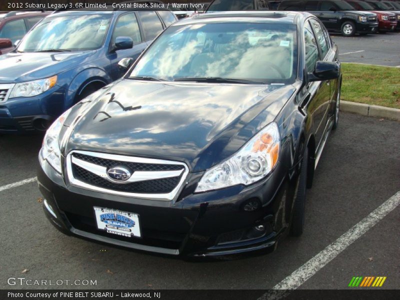 Crystal Black Silica / Warm Ivory 2012 Subaru Legacy 3.6R Limited