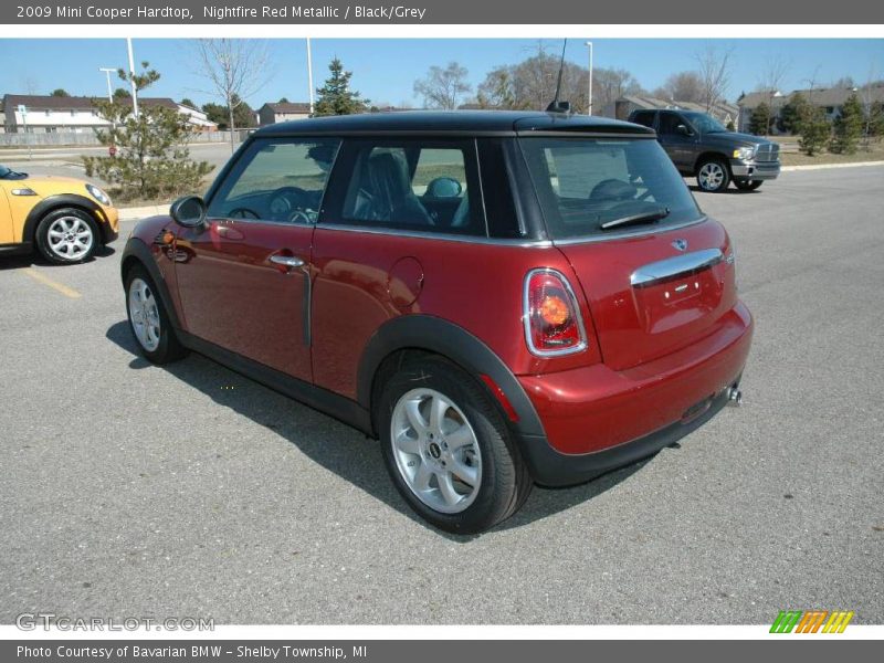 Nightfire Red Metallic / Black/Grey 2009 Mini Cooper Hardtop
