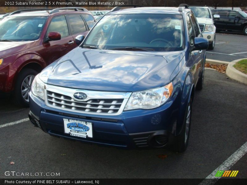 Marine Blue Metallic / Black 2012 Subaru Forester 2.5 X Premium