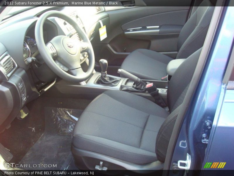 Marine Blue Metallic / Black 2012 Subaru Forester 2.5 X Premium