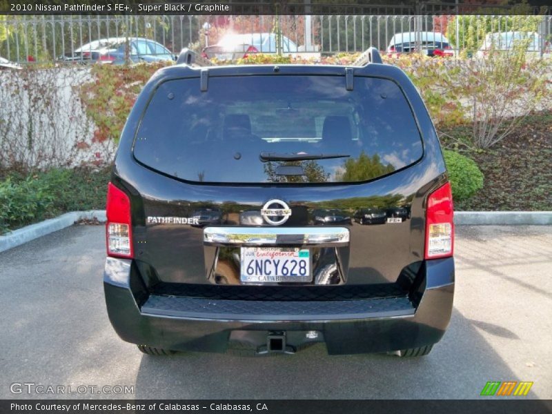 Super Black / Graphite 2010 Nissan Pathfinder S FE+