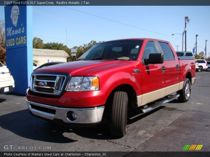 Redfire Metallic / Tan 2007 Ford F150 XLT SuperCrew