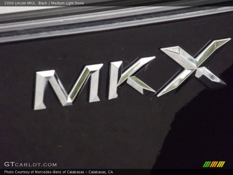 Black / Medium Light Stone 2009 Lincoln MKX