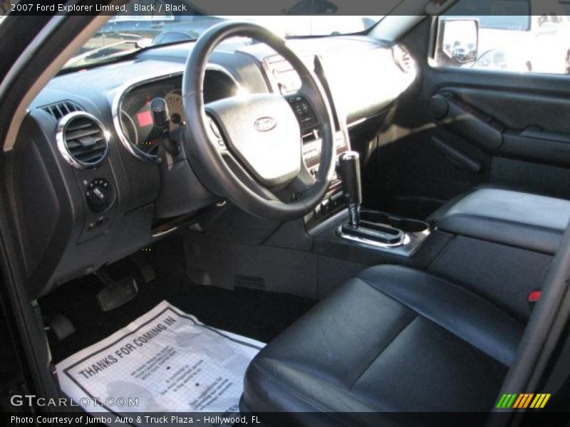 Black / Black 2007 Ford Explorer Limited
