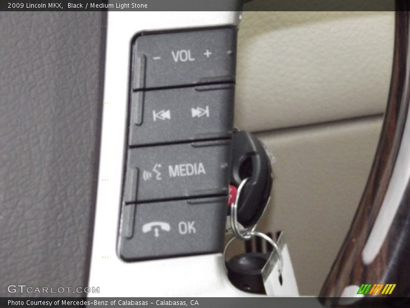 Black / Medium Light Stone 2009 Lincoln MKX