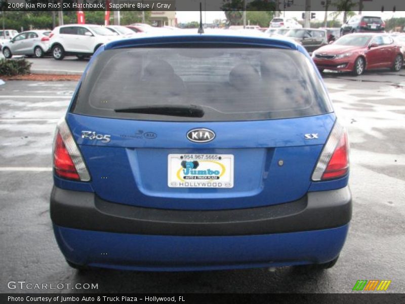 Sapphire Blue / Gray 2006 Kia Rio Rio5 SX Hatchback