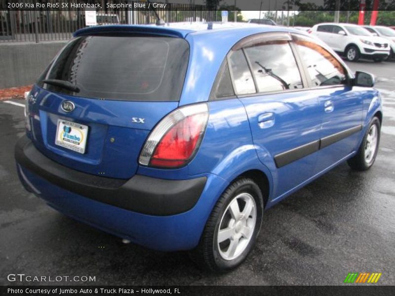 Sapphire Blue / Gray 2006 Kia Rio Rio5 SX Hatchback
