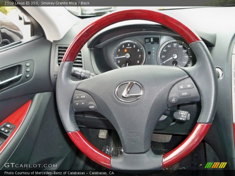 Smokey Granite Mica / Black 2009 Lexus ES 350