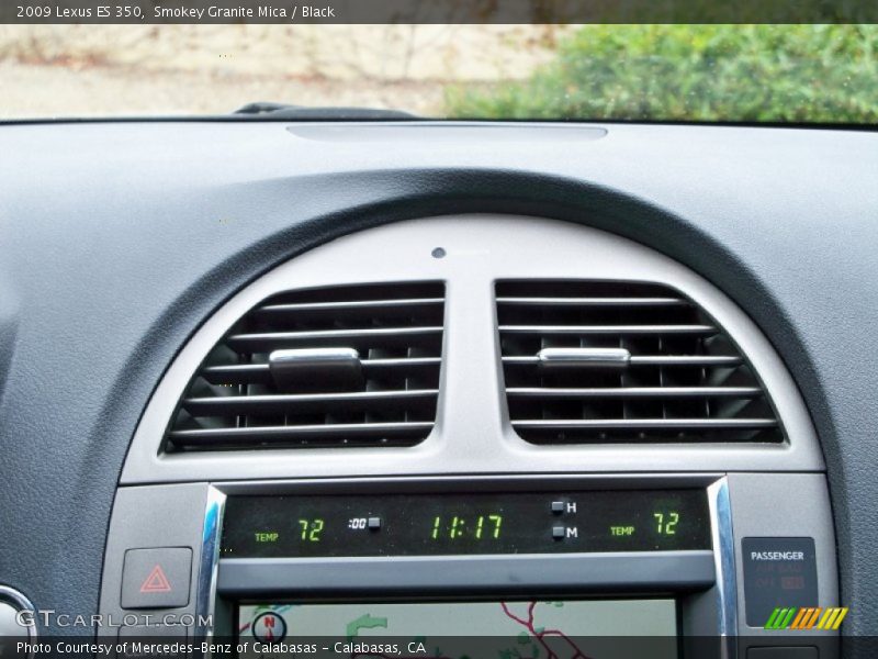 Smokey Granite Mica / Black 2009 Lexus ES 350