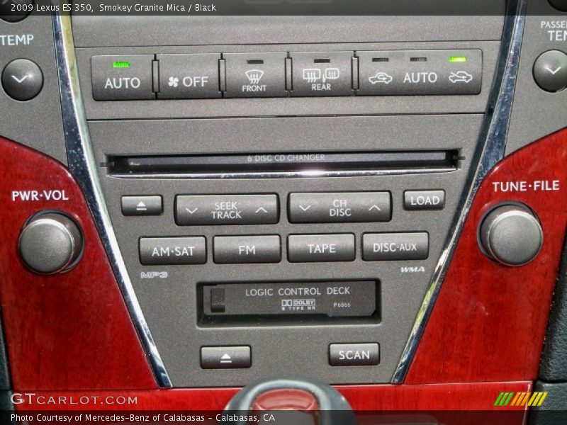 Smokey Granite Mica / Black 2009 Lexus ES 350