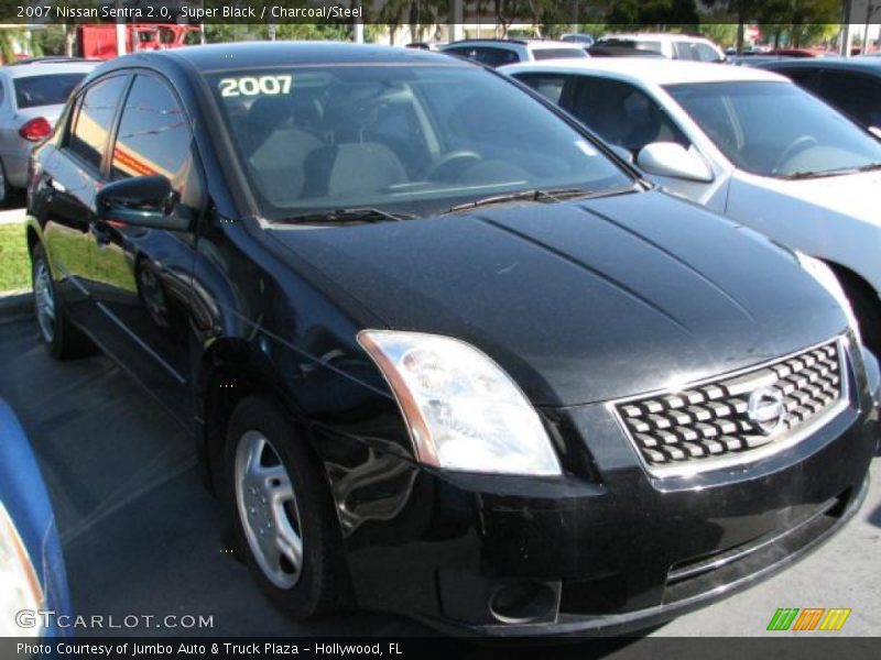 Super Black / Charcoal/Steel 2007 Nissan Sentra 2.0