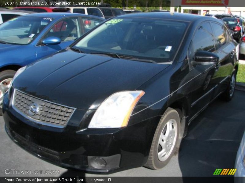 Super Black / Charcoal/Steel 2007 Nissan Sentra 2.0