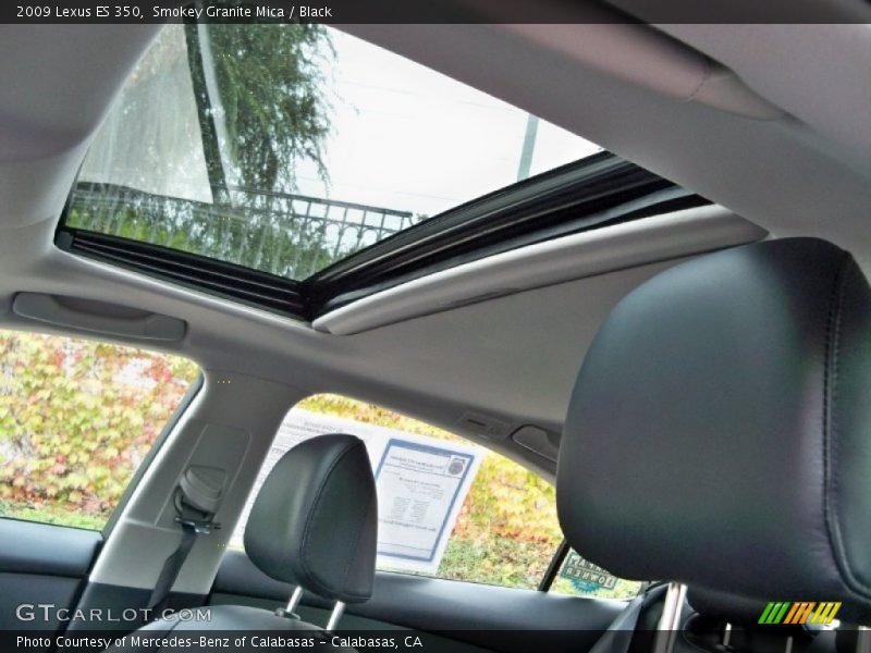 Smokey Granite Mica / Black 2009 Lexus ES 350