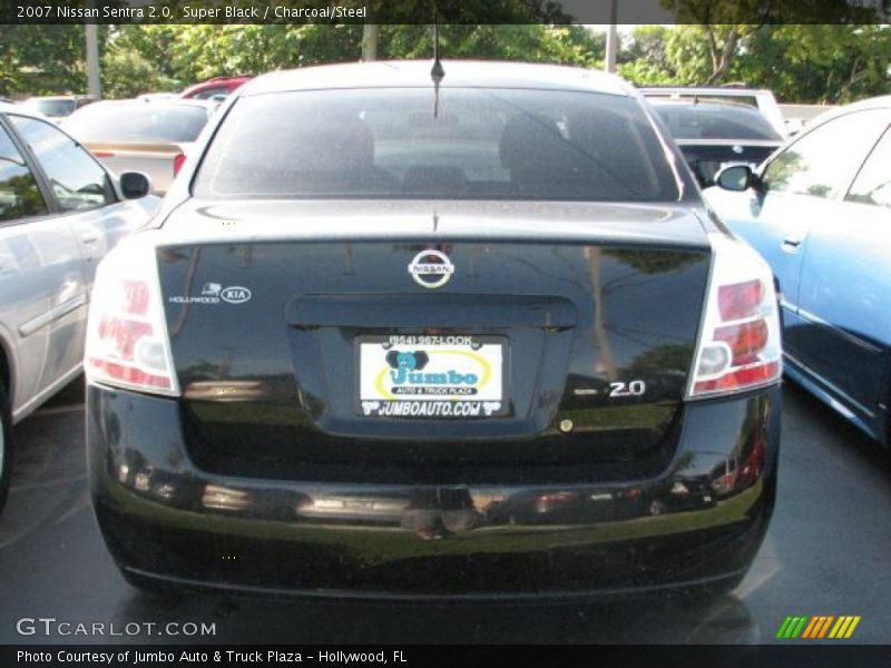 Super Black / Charcoal/Steel 2007 Nissan Sentra 2.0
