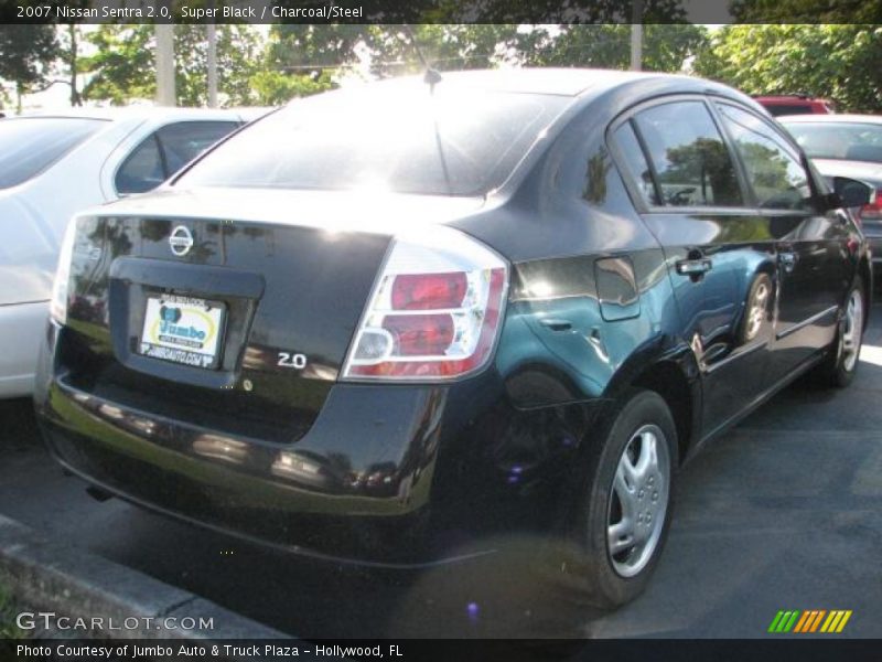 Super Black / Charcoal/Steel 2007 Nissan Sentra 2.0