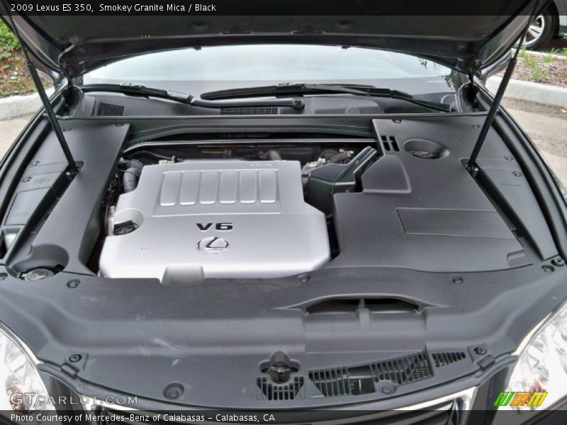 Smokey Granite Mica / Black 2009 Lexus ES 350