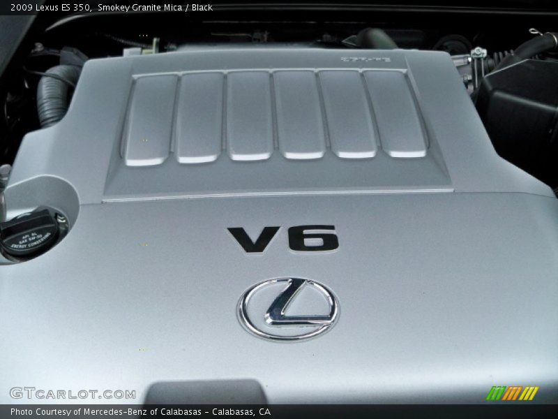 Smokey Granite Mica / Black 2009 Lexus ES 350
