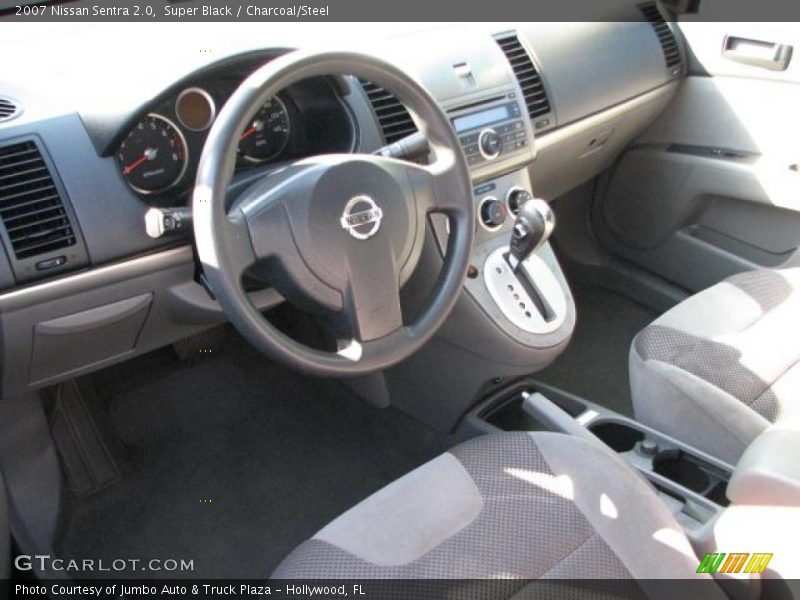 Super Black / Charcoal/Steel 2007 Nissan Sentra 2.0