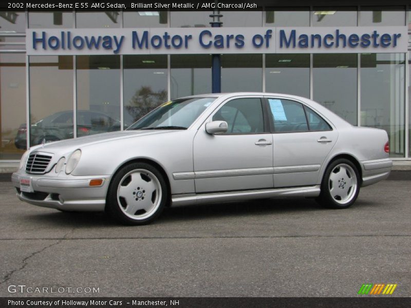 Brilliant Silver Metallic / AMG Charcoal/Ash 2002 Mercedes-Benz E 55 AMG Sedan