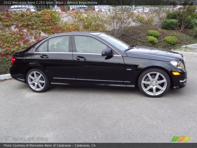 Black / Almond Beige/Mocha 2012 Mercedes-Benz C 250 Sport