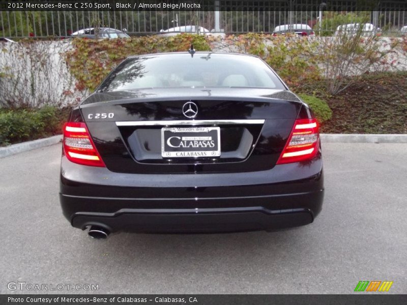 Black / Almond Beige/Mocha 2012 Mercedes-Benz C 250 Sport