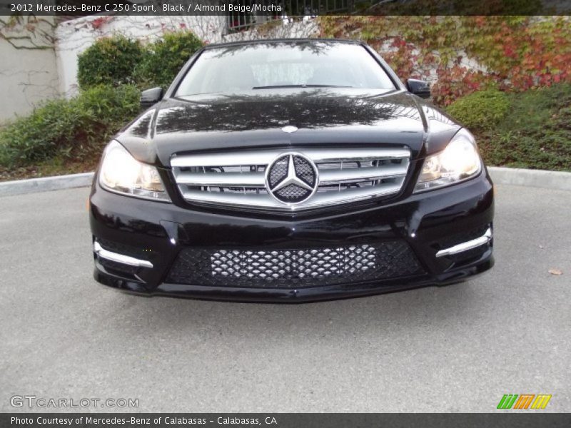 Black / Almond Beige/Mocha 2012 Mercedes-Benz C 250 Sport
