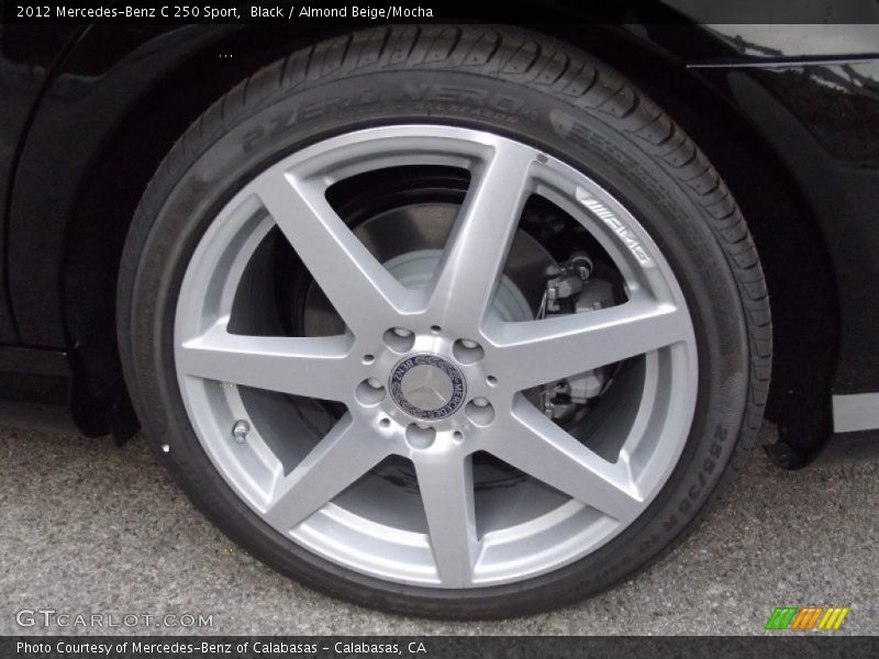 Black / Almond Beige/Mocha 2012 Mercedes-Benz C 250 Sport