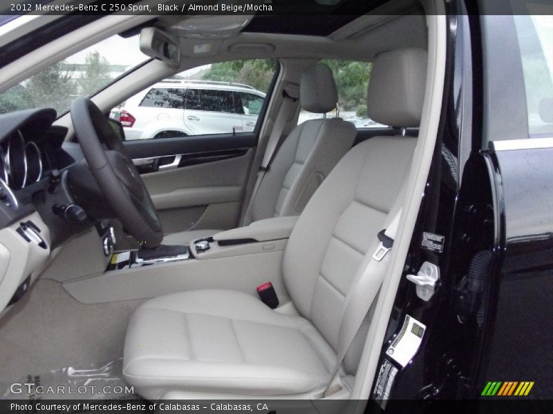 Black / Almond Beige/Mocha 2012 Mercedes-Benz C 250 Sport