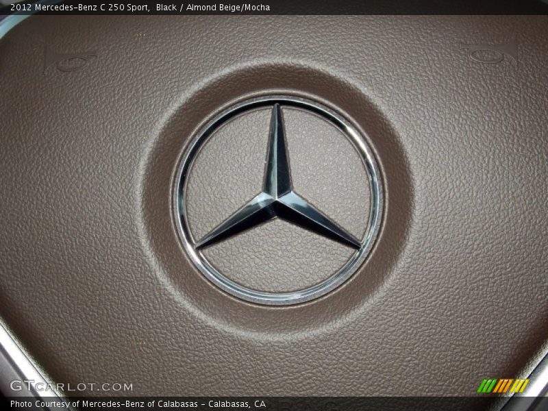 Black / Almond Beige/Mocha 2012 Mercedes-Benz C 250 Sport