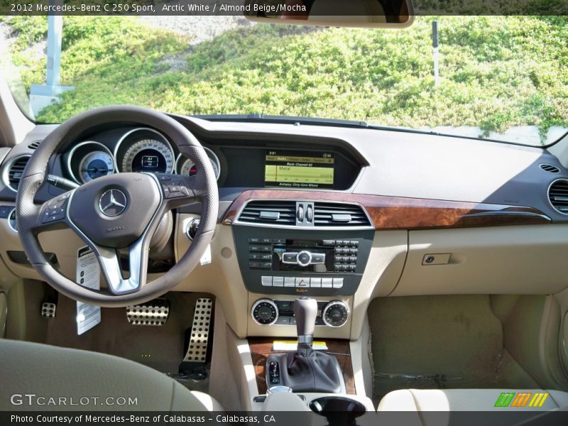 Arctic White / Almond Beige/Mocha 2012 Mercedes-Benz C 250 Sport