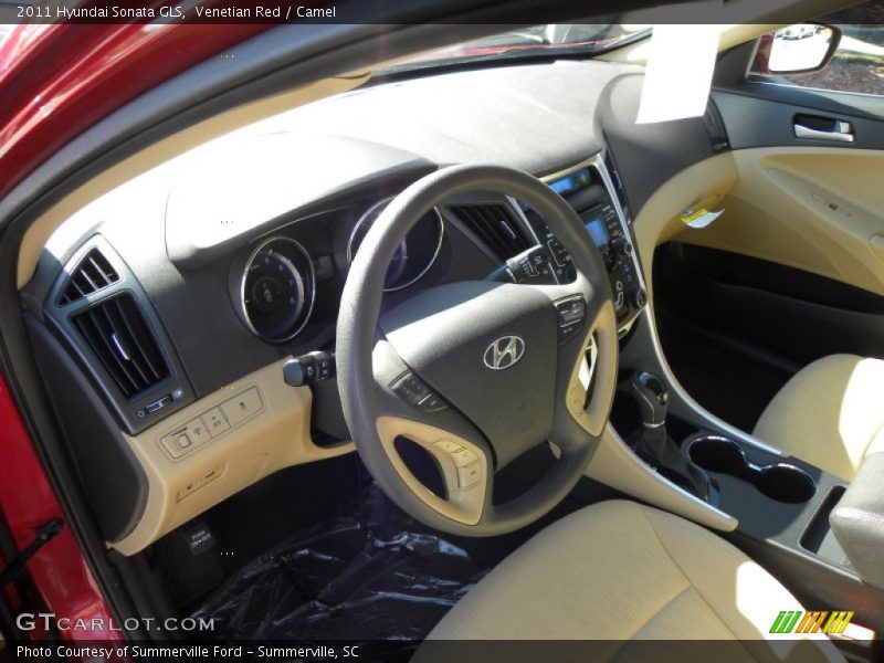 Venetian Red / Camel 2011 Hyundai Sonata GLS