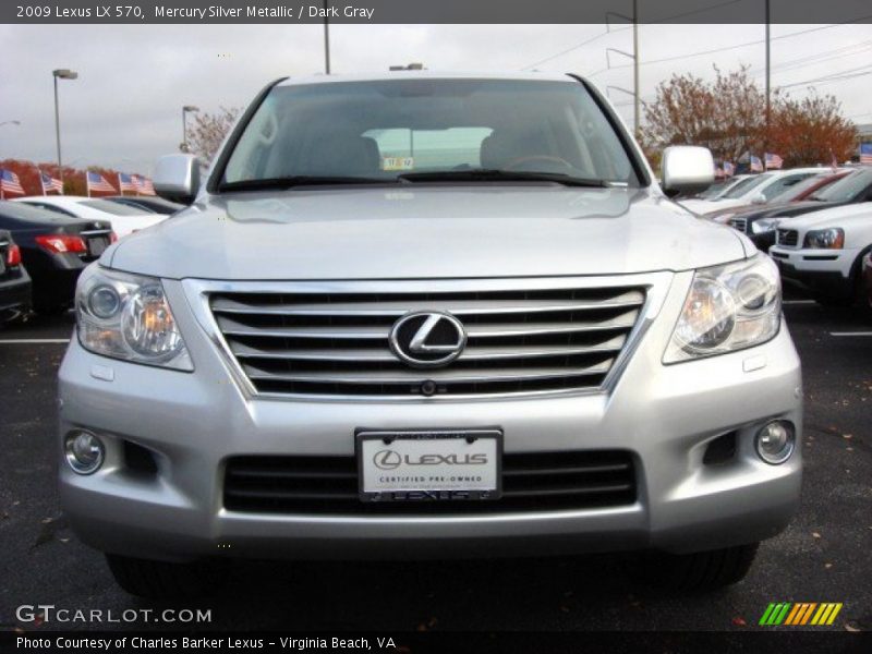 Mercury Silver Metallic / Dark Gray 2009 Lexus LX 570