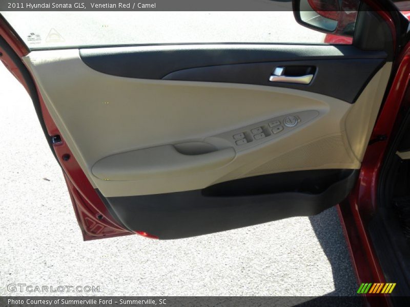 Venetian Red / Camel 2011 Hyundai Sonata GLS