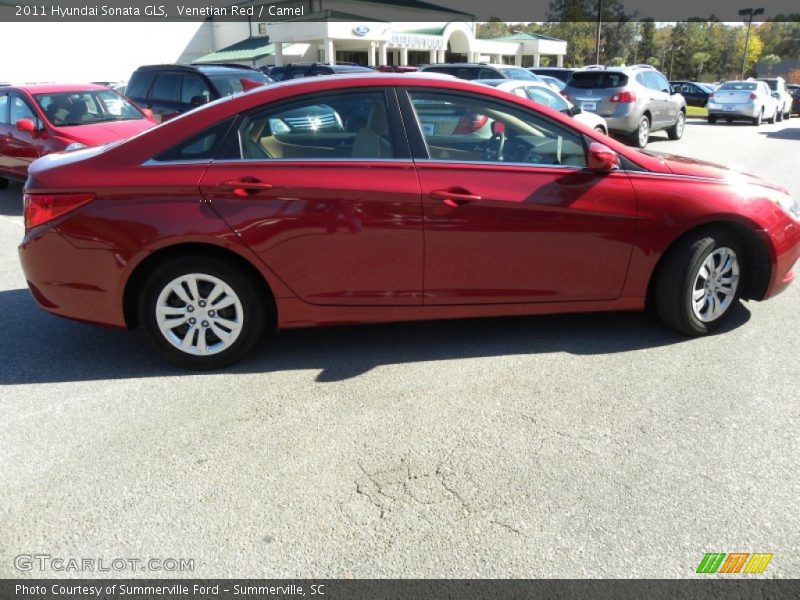 Venetian Red / Camel 2011 Hyundai Sonata GLS