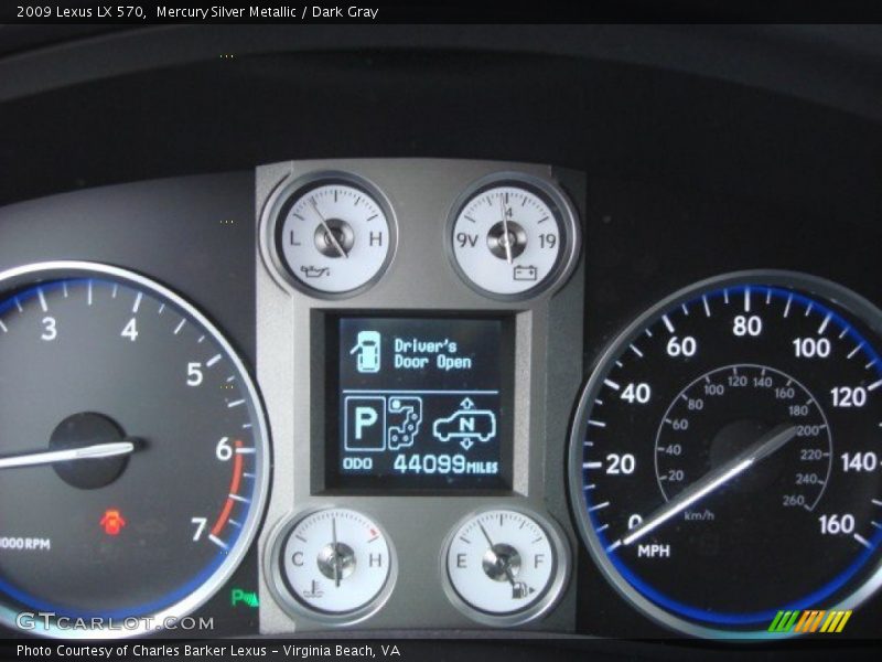 Mercury Silver Metallic / Dark Gray 2009 Lexus LX 570